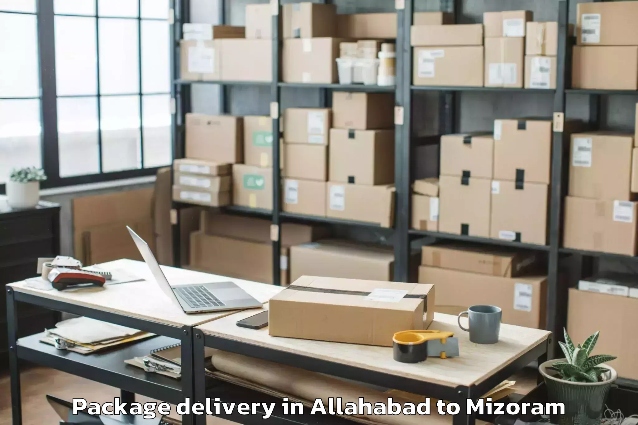 Expert Allahabad to Hnahthial Package Delivery